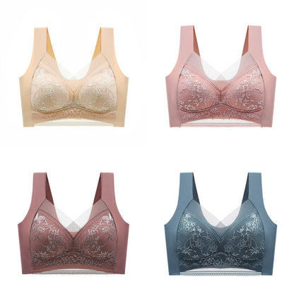 🔥⏳【40-110 KG】Damski wygodny, bezszwowy koronkowy biustonosz