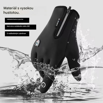 🔥【Sleva brzy končí】❄️⛷️Podzimní/zimní venkovní cyklistické, turistické a lyžařské rukavice, nepromokavé, větruodolné vlněné rukavice🧤