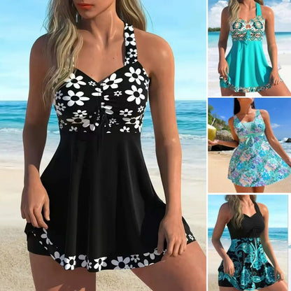🔥💕【¡Más vendido!✨】【Tallas S-6XL】Traje de baño estampado de moda de verano para mujer