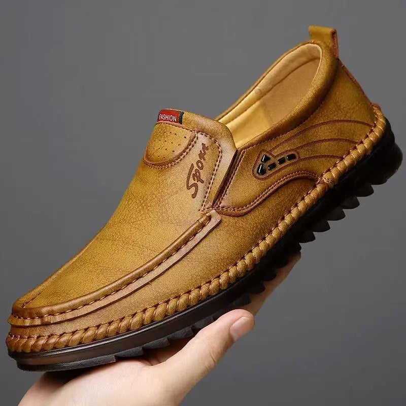 👞【39-44】Zapatos casuales nuevos para hombre, elegantes y versátiles zapatos de negocios de cuero genuino. ✅️Pago contra entrega