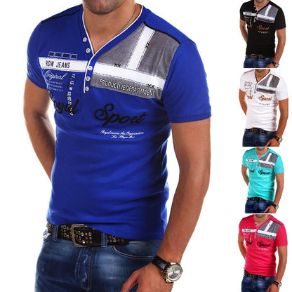 🔥【S-4XL】, Lekka męska koszula z krótkim rękawem i dekoltem w serek, Nowość Lato 2025