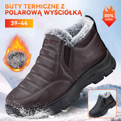 40% - Męskie zimowe buty codzienne, aksamitne i grube, antypoślizgowe