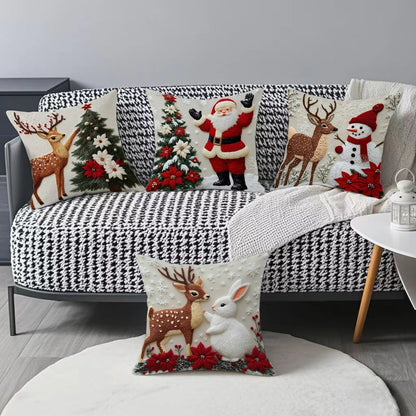 🔥🎅Božična razprodaja 🎄Okrasna prevleka za blazino z božičnim motivom