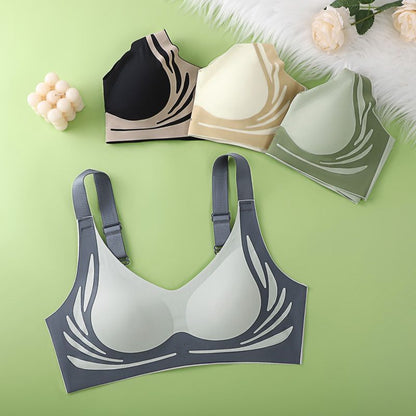 【Oferta por tiempo limitado】【Paquete de 4】Sujetador de una pieza sin aros para mujer【40-85 kg】