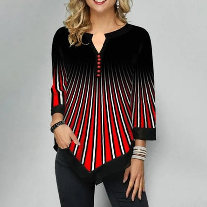 🔥Hit Sprzedaży 【Rabat 50%】👚【S-5XL】2026 Nowa elegancka i stylowa koszula z nadrukiem dla kobiet