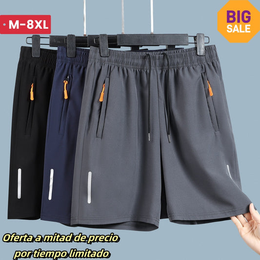 🎉Oferta a mitad de precio por tiempo limitado😍[M-8XL] Pantalones cortos elásticos y transpirables de secado rápido para hombre