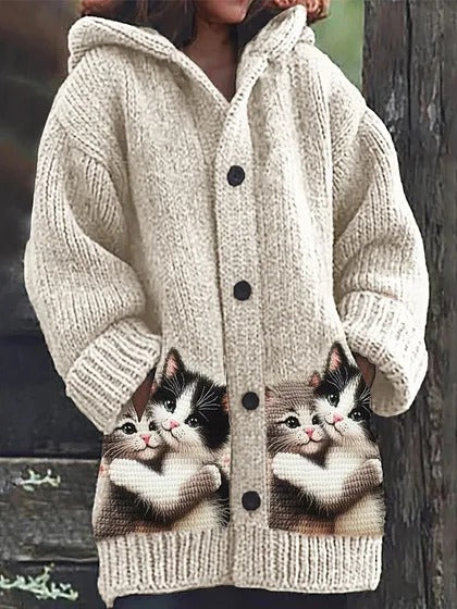 🔥Gorąca sprzedaż🥰【S-5XL】🦄🐾Damska jesienno-zimowa kurtka z kapturem z polaru, podszewka z polaru