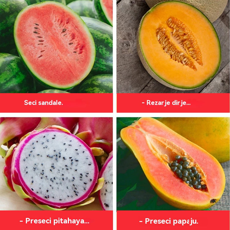 💥【Kup 2, otrzymaj 2 gratis】💥Nóż ze stali nierdzewnej ze wzorem arbuza, przybory kuchenne