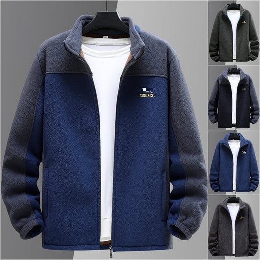 🔥⛄【XL-5XL】2024 Zimowa nowa męska wiatroszczelna, gruba aksamitna ciepła kurtka-3811828