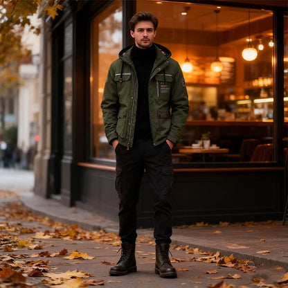 🔥Podzim/Zima sleva 50 % 【velikosti M–4XL】Model 2025: pánské bundy, teplé, větruodolné a voděodolné