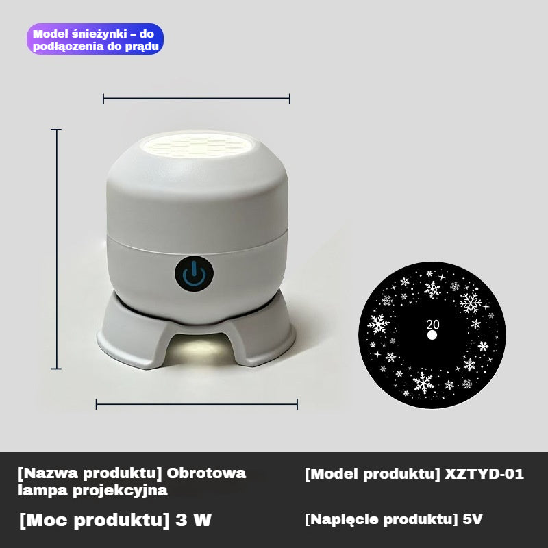 ✨Dynamiczny obrotowy projektor LED✅️【Płatność przy odbiorze obsługiwana】