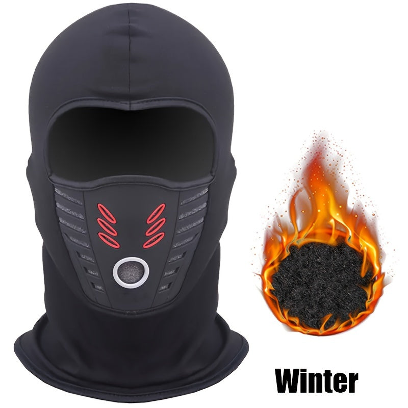 ☀️🔥 Maska pełnotwarzowa, odporna na zimno, do jazdy na nartach i jazdy konnej, zimowa, wiatroszczelna i ciepła, unisex