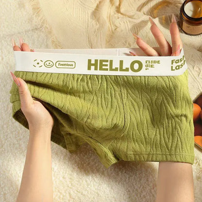 🎁✨【Paquete de 4】Calzoncillos bóxer de cintura media, transpirables, antibacterianos, suaves y elásticos, con textura jacquard y de alta gama para hombre. ✅️Pago contra entrega