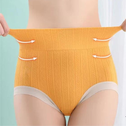 ✨💘【1 zestaw 6 sztuk】 Damska bielizna ujędrniająca brzuch z wysokim stanem