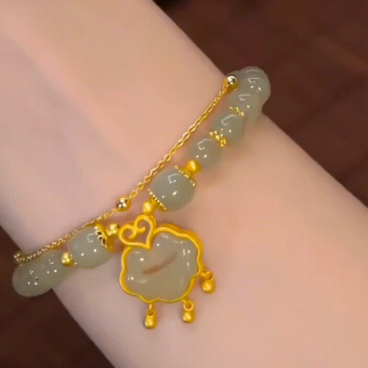 ✨💌【Nowy produkt w obniżonej cenie】Nowa bransoletka z 14-karatowego złota z jadeitu hetian
