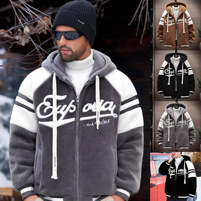 ⛄✨【Oferta ograniczona czasowo -50%】🔥Nowa męska kurtka zimowa wykonana z grubej, ciepłej wełnianej skóry