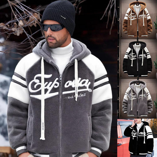 ⛄✨【Oferta ograniczona czasowo -50%】🔥Nowa męska kurtka zimowa wykonana z grubej, ciepłej wełnianej skóry