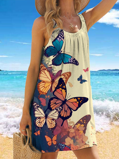 🎁✨🌊【S-5XL】Nova ljetna haljina s printom otvorenih ramena za 2026. godinu