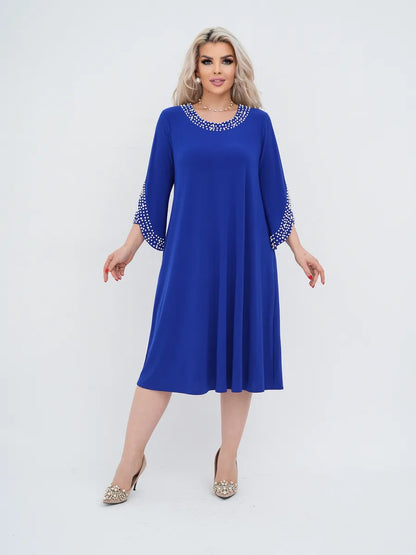 🌈🎉【S-5XL】❤️🔥2025 nowa modna wysokiej jakości jednokolorowa elegancka sukienka z szyfonu
