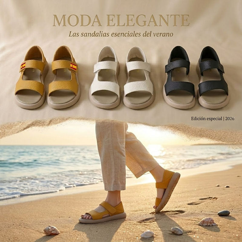 🔥【Precio súper bajo】🔥【Tallas 35-43】👡Sandalias retro de verano 2026, hechas de cuero suave y una suela flexible.