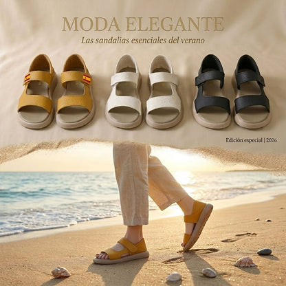 🔥【Precio súper bajo】🔥【Tallas 35-43】👡Sandalias retro de verano 2026, hechas de cuero suave y una suela flexible.
