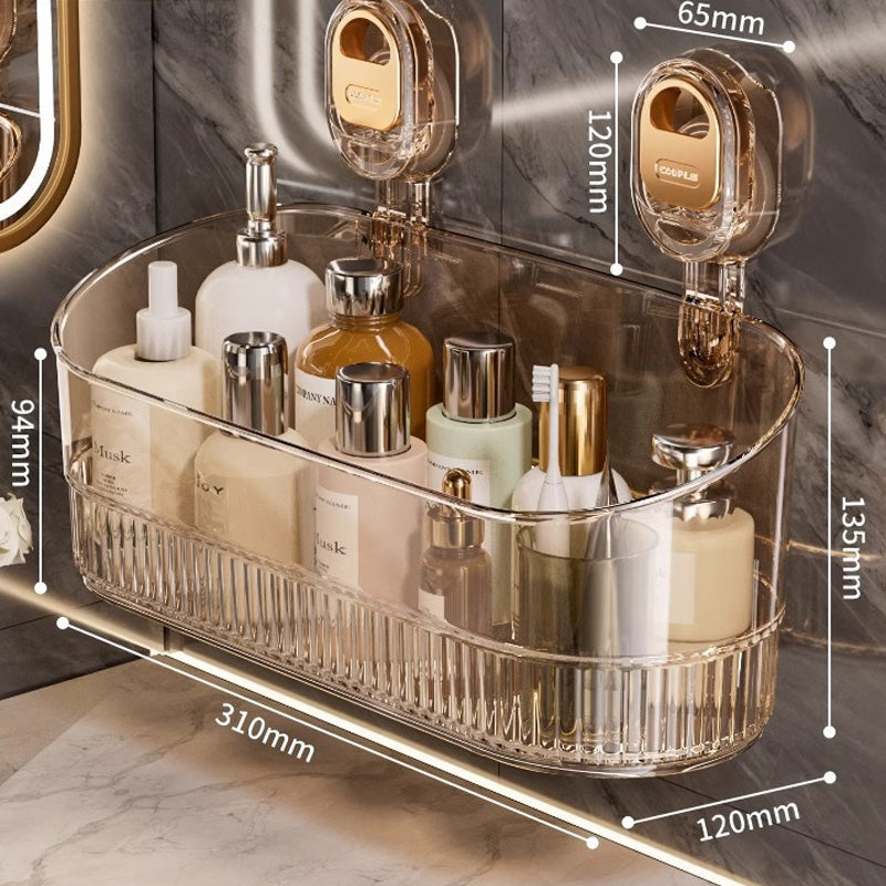 🍽️🧺🔥Plačilo ob dostavi🔥Stojalo za shranjevanje s priseski brez vrtanja, stensko stojalo za odtoke, primerno za kuhinje in kopalnice