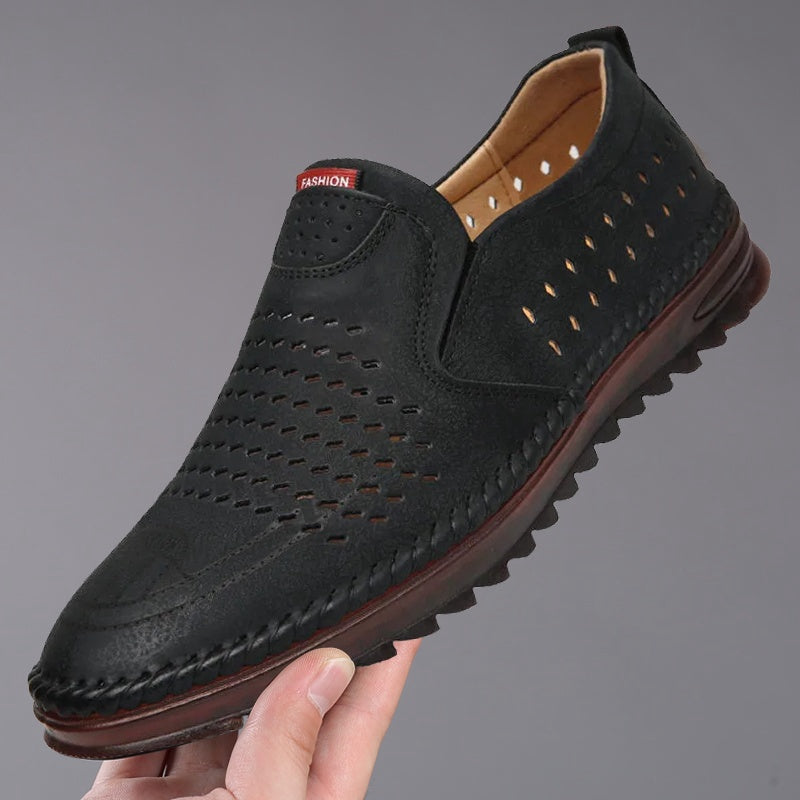 👟2025 nowe ręcznie robione skórzane męskie buty outdoorowe na co dzień