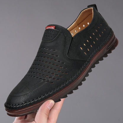 👟2025 nowe ręcznie robione skórzane męskie buty outdoorowe na co dzień