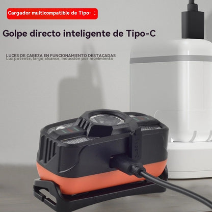💥【50% de descuento】🌟💡Faros LED de inducción con carga USB inteligente