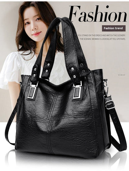 👜💖【Popust na novi proizvod】Nova ženska torba 2025, veliki kapacitet, modna mekana kožna torba za rame