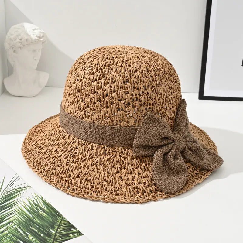 ☀️🎀【Producto más vendido del verano✨】Elegante sombrero francés con lazo: protección solar y sombra.