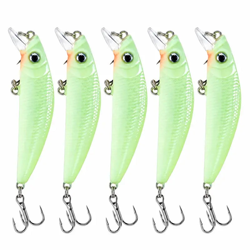 📢📢 51% taniej! ⏰ Świecąca twarda przynęta typu „minnow” (7 cm, 8 g) do nocnego wędkowania
