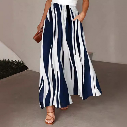 ✨✨Pantalones de mujer de pierna ancha con cintura elástica, nuevos para el verano.✅️Pago contra entrega