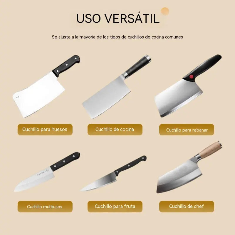 ⏳ ¡40% de descuento! 🔪Afilador automático de cuchillos de cocina✨