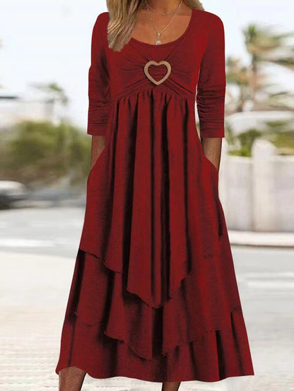 【S-4XL】2026 Nuevo vestido de lino de algodón simple de otoño para mujer, tela cómoda y transpirable