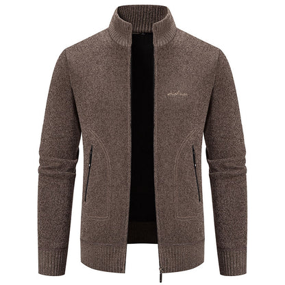 🔥【Forró akció】👔【M-4XL】Őszi és téli új férfi kabát magas gallérral és cipzárral, kiváló minőségű anyagból és temperamentumos, magas szabású szabással