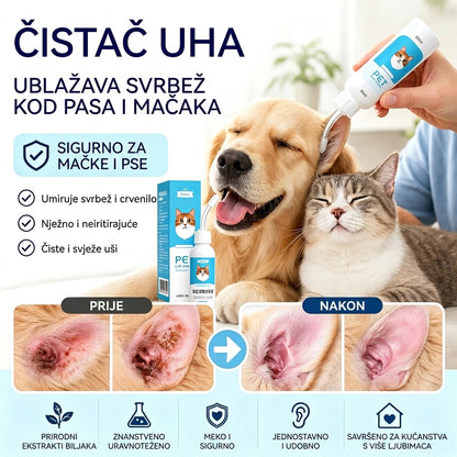 🐶🐱 Sredstvo za čišćenje ušiju za ublažavanje svrbeža ušiju kod pasa i mačaka.