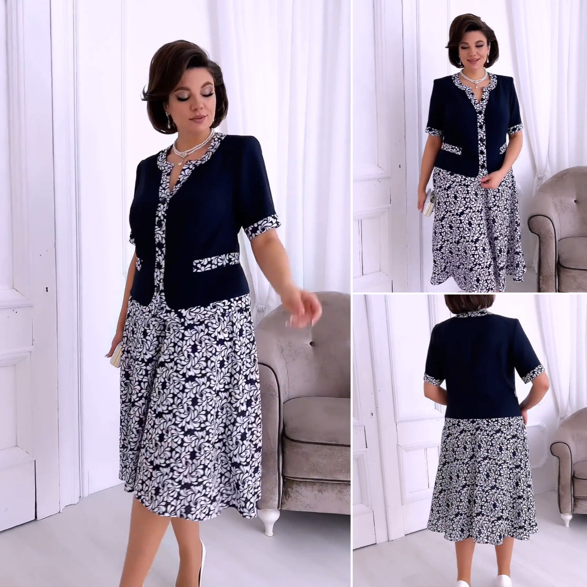 🔥【 Gorąca wyprzedaż】【S-5XL】❤️2025 Nowa elegancka letnia sukienka wieczorowa--Elegancka i modna--Wygodna