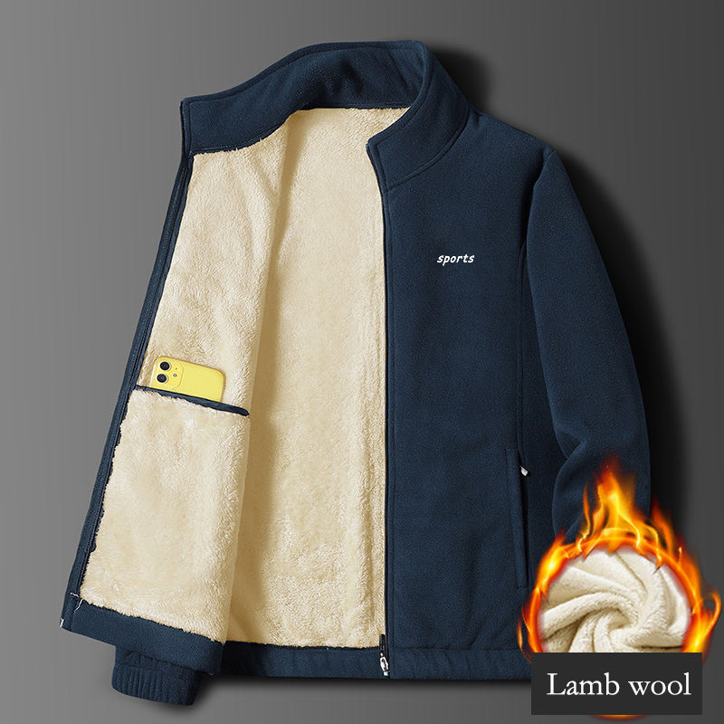 🔥⛄【M-5XL】Nowa męska gruba kurtka ze skóry jagnięcej na jesień i zimę, modna, ciepła i uniwersalna