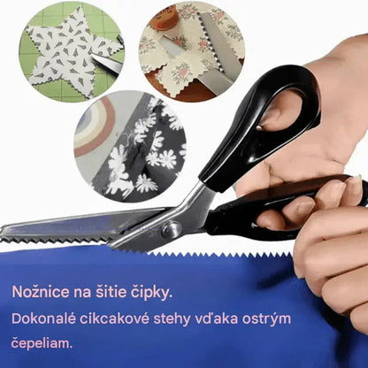 🔥✂️ Nožnice na čipku so zúbkovaným okrajom pre domácnosť – ľahko vystrihnete krásne tvary