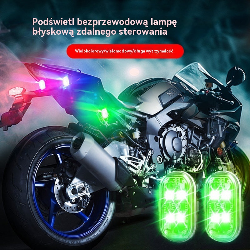 🚥Oferta ograniczona czasowo🚗🛵Dekoracyjne światła samochodowe LED, światła nastrojowe, migające światła ostrzegawcze, ultradługa żywotność baterii, wodoodporność