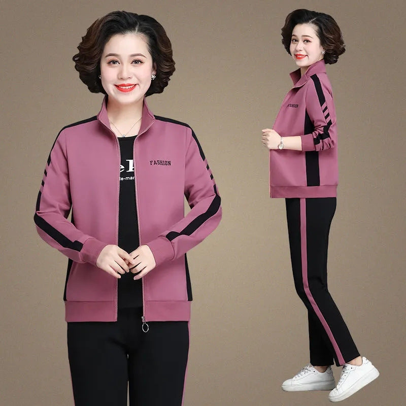 🔥【50% popusta】🔥 Novi jesenski ležerni sportski set, plus veličine【jakna + hlače】【M-5XL】