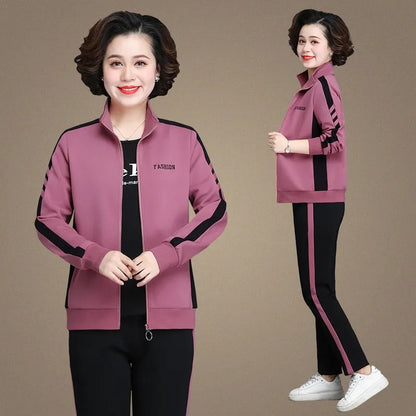 🔥【50% popusta】🔥 Novi jesenski ležerni sportski set, plus veličine【jakna + hlače】【M-5XL】