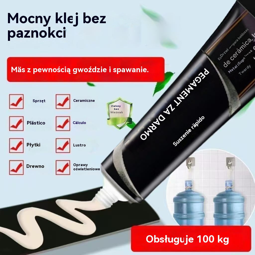 【🔥Oferta specjalna】☔Uniwersalny, wodoodporny klej bez użycia gwoździ, nie wymaga wiercenia