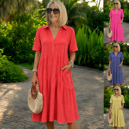 🔥👗【S-5XL】Wysokiej jakości, lekka i przewiewna sukienka modowa