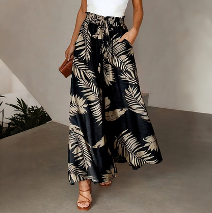 ✨✨Pantalones de mujer de pierna ancha con cintura elástica, nuevos para el verano.✅️Pago contra entrega