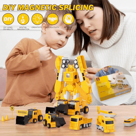 🤖✨【50 % popust】🤖【Paket 26 kosov】Magnetni deformabilni gradniki, izobraževalna igrača