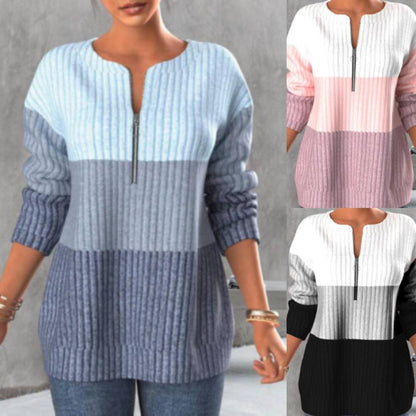 🔥🔥💟【SLEVA 45 %】Nové zimní svetry, barevně sladěný design, teplé a módní