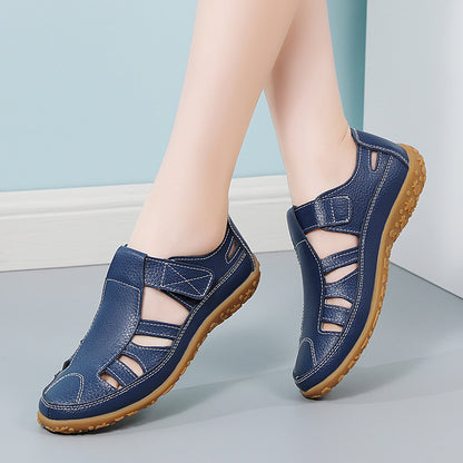 ✨【35-43】 Letnie ręcznie robione sandały retro z miękką podeszwą na rzepy