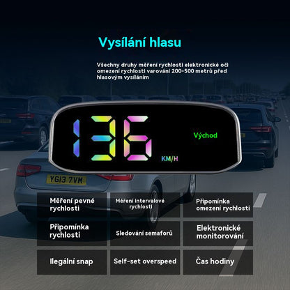 🚗Solární displej tachometru auta.Solární energie, detekce rychlosti, bezpečná jízda, vyhýbání se pokutám
